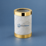 Hyde Park Bathrooms Marble Gold Toothbrush Holder - Image 2